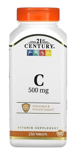 21st Century I Vitamin C I 500mg I 250 Comprimidos I Usa