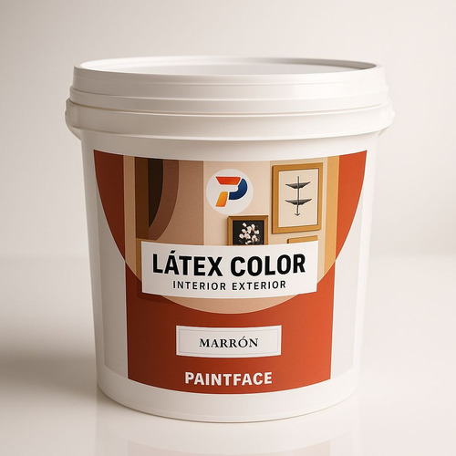 Látex Marrón 10l Interior/exterior Paintface Acrilico