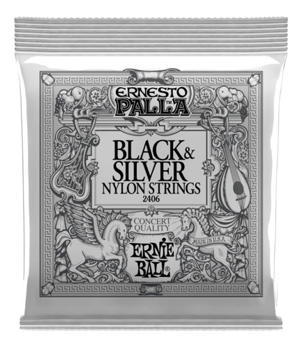 Cuerdas Ernie Ball Ernesto Palla Black And Silver 2406