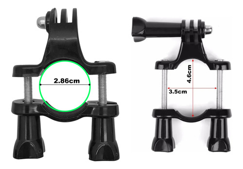 Soporte Gopro Pata Timon De Bicicleta Abrazadera Manillar