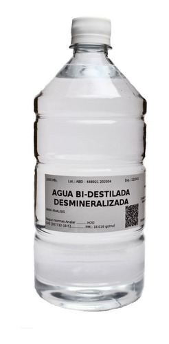 Agua Bi Destilada 1 Litro
