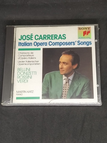 Cd  Jose Carreras Italian Opera Composers Songs Supercultura