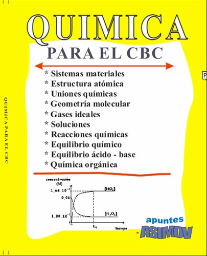 Química Para El Cbc, De Equipo Académico. Editorial Asimov En Español