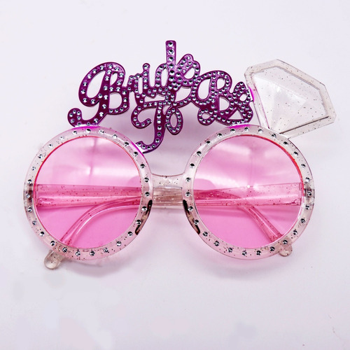 Lentes Para Despedida De Soltera Novia Bride To Be Rosados 