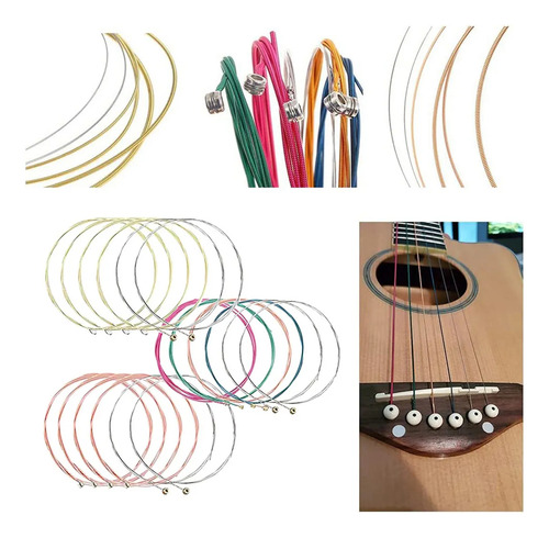 Kit De Accesorios Para Guitarra Acustica Cuerdas 66 Piezas Cuerdas de guitarra afinador capo pua y otros Kit de accesorios para guitarra BLUEMOS RIMLUFE