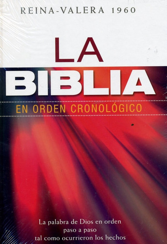 Biblia En Orden Cronologico Reina Valera 1960 Tapa Dura ®
