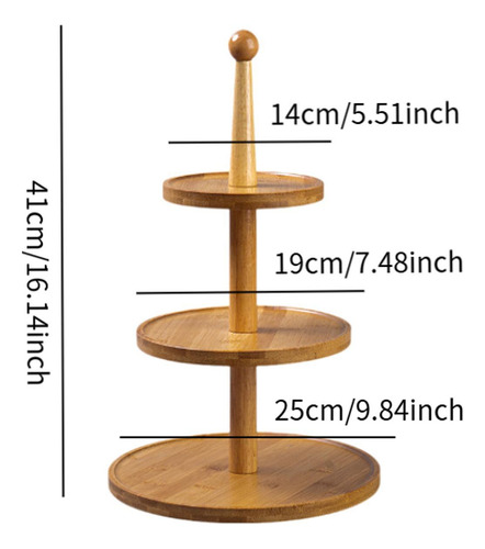 Estante De Exhibición De Postres De Madera, Soporte Para