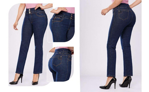 Imagen 1 de 1 de Jean Plus Size Recto Cromo Jeans