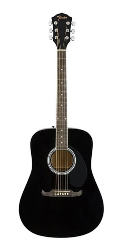 Imagen 1 de 6 de Guitarra acústica Fender FA-125 negra