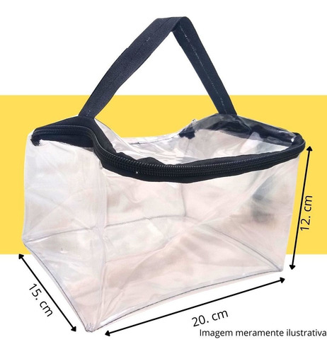 Imagem 2 de 4 de Necessaire De Viagem Transparente Shampoo Envio 24hs