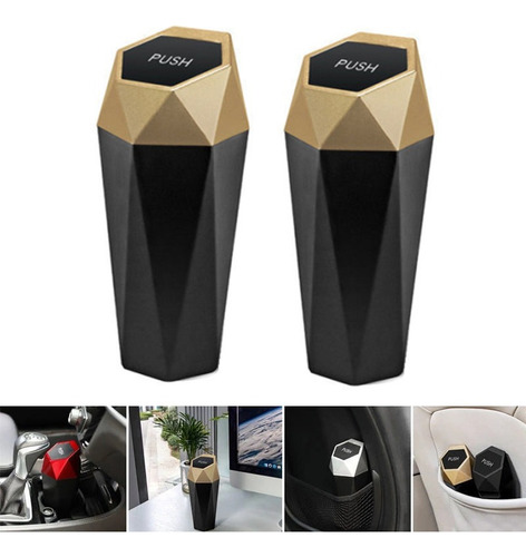 Mini Portable Car Trash Can With Leakproof 2pcs