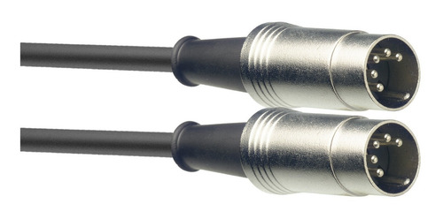 Imagen 2 de 5 de Cable Midi Midi Stagg Smd3 3 Metros Ficha Metal Teclados