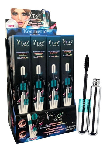 Mascara Rimel Tango T&g 4d Alonga E Dá Volume - 12 Unidades