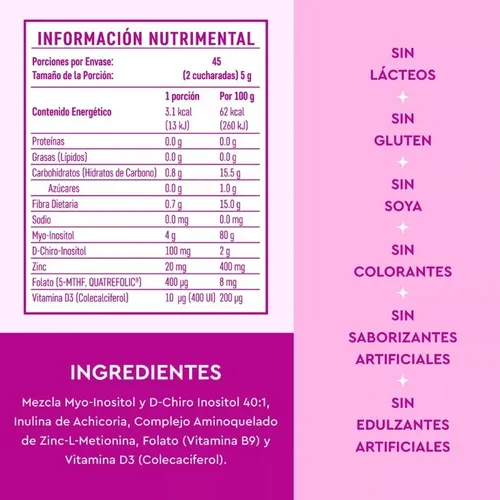 Nuevo VitatĂș | Myo Inositol & D-chiro Inositol Mezcla Ideal