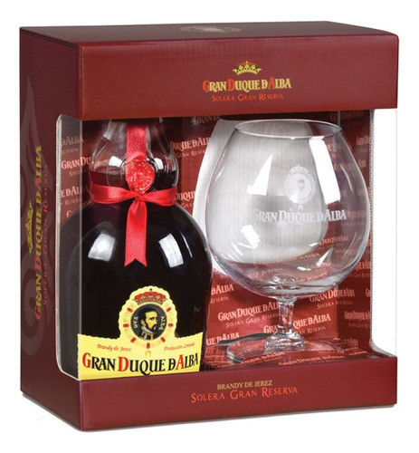 Brandy Gran Duque De Alba Original Con Copa Goldbottle