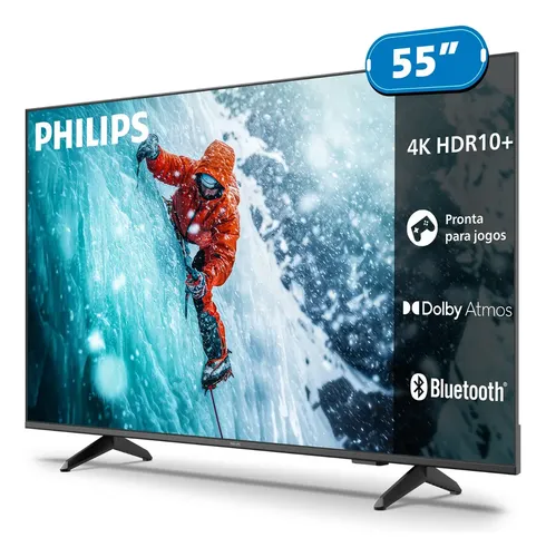 Smart Tv Philips 55 4k 55pug7300 Comando De Voz Bluetooth
