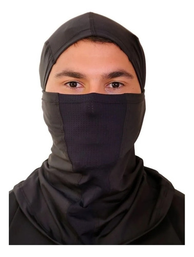 Touca Ninja Mascara Balaclava Camuflada Uv50+ Outdoor Sports Cor Preta