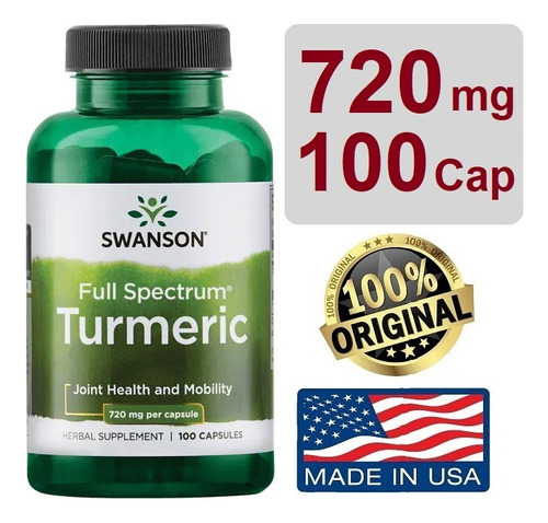 Curcuma Turmeric 100 Cápsulas Purit - Unidad a $365