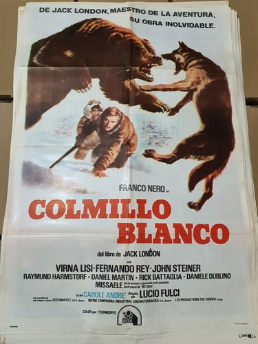 Afiche De Cine Original 1262- Franco Nero- Colmillo Blanco