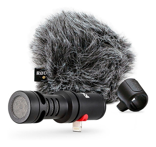 Micrófono Rode VideoMic Me-L Condensador Cardioide color negro