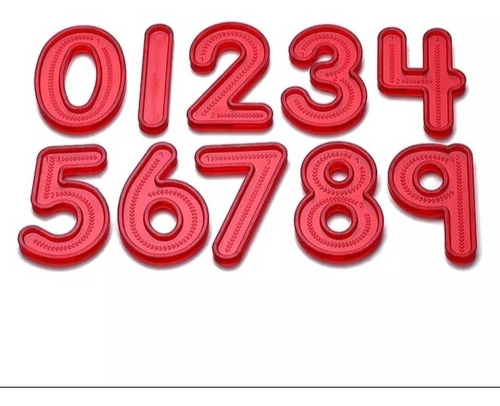 Números Montessori Color Rojos Terapia Autismo