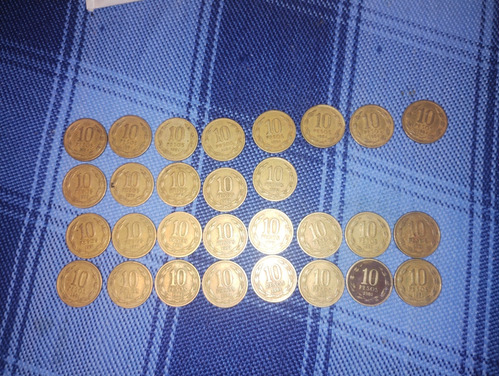 Vendo Lote De Monedas De 10 Y. De 5 Diseño Angel