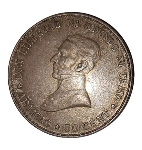 Moneda 50 Centesimos 1917 Uruguay
