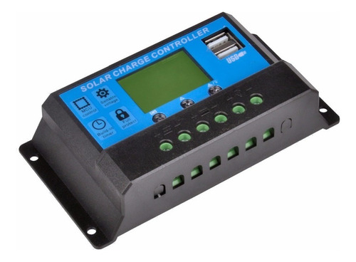 Controlador Solar 30a Con 2 Puertos Usb