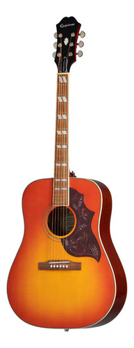 Guitarra Electroacústica EpiPhone Hummingbird Studio Color Faded Cherry Sunburst