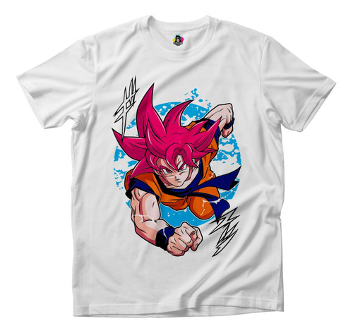 Polera Anime Dragon Ball - Goku Super Saiyajin God