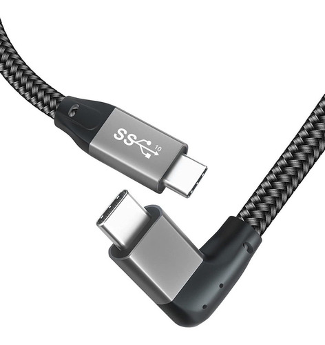 Usb C To Usb C 3.2 Cable 5ft,right Angle 90 Degree Pd 100w F