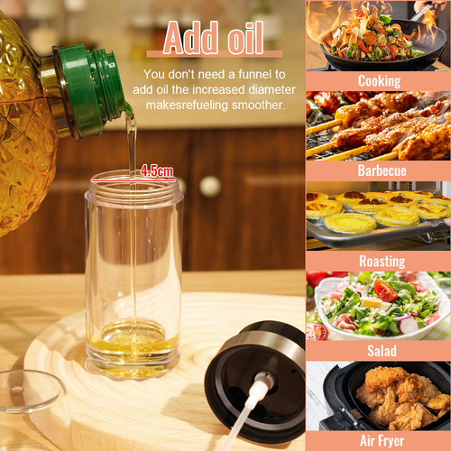 - Dispensador Y Rociador De Aceite 2 En 1 De 150 Ml,