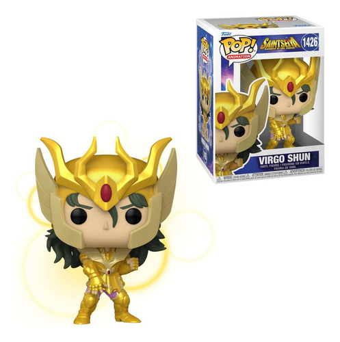 Boneco Cavaleiros Do Zodiaco #1426 Funko Pop Virgo Shun Novo