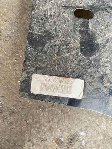 Base Panel Refuerzo Salpicadera Derecha Para Renault Clio