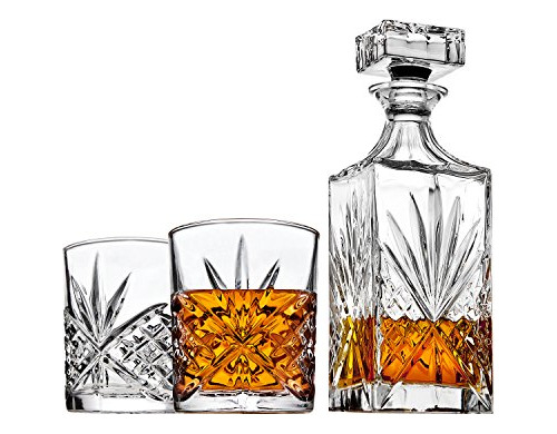 Whisky La Jarra Con 2 Vasos De Whisky Old Fashioned Para Liq