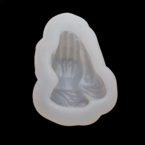 Lj Molde De Silicona De Mano De Buda Molde De Vela De Manos