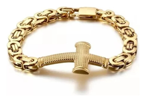 Pulsera Manilla Brazalete Religioso Caballero Acero 1