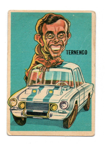 Figurita Tarjeton Futbol Sport 1967 N° 141 Ternengo Autos
