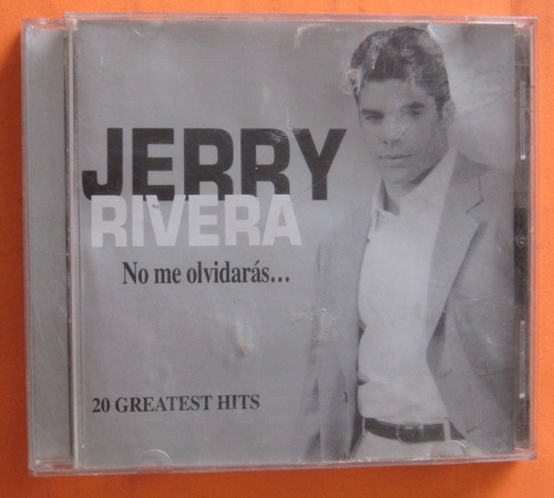 Jerry Rivera No Me Olvidarás 20 Greatest Hits Cd Sony M. Col