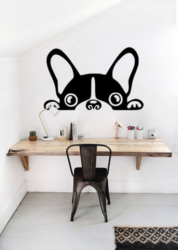 Vinilos Decorativos Vinil Pared Silueta Perrito Pug