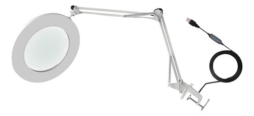 Lupa De 10 Aumentos Con Luz Led, Brillo De Brazo Flexible