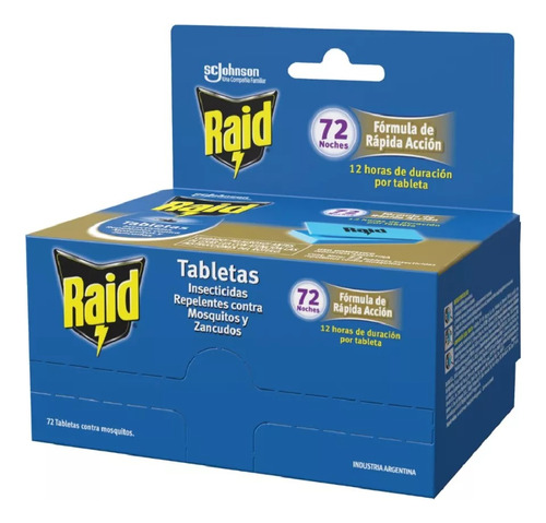 Tabletas Raid 72 Unidades 