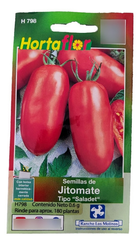 Semillas De Jitomate Saladet 0.6g Hortaflor