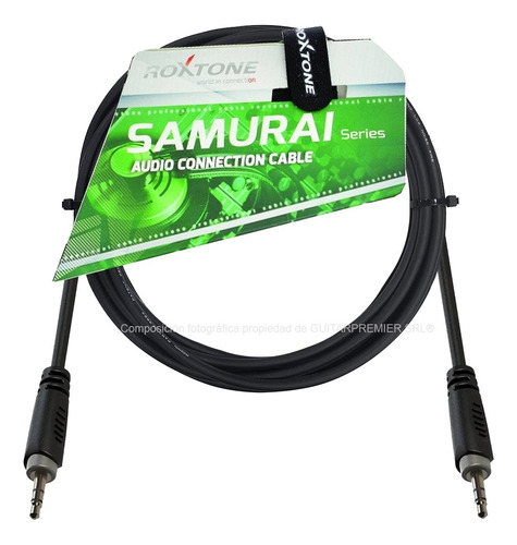 Cable Audio Auxiliar Miniplug Miniplug Estereo 90cm Roxtone