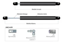 Comprar Resorte Neumatico Gas Spring   Liftgate Erca Tolva -