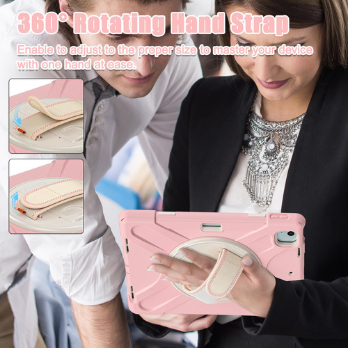 Funda Para Ipad Air 13 Pulgadas Batianda M3 M2 Chip 2024 202 Rosado