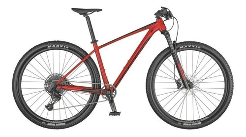 Mountain bike Scott Scale 970 2021 aro 29 S 12v freios de disco hidráulico câmbio SRAM SX Eagle cor vermelho