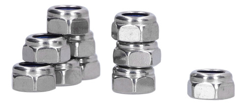 Tuerca De Seguridad Locknut, 100 Unidades, Insertada En Nail