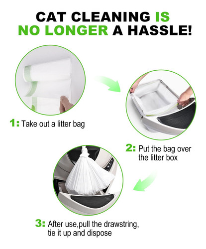 Bolsas De Basura Hlinakrbcs Para Robots 4 Y 3, Paquete De 60