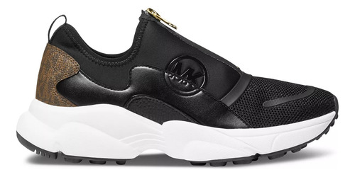 Tenis Dama Michael Kors Mmk Sami Zipsneakers Correr Negro